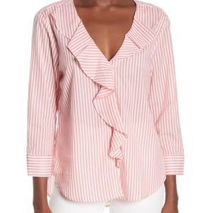 Velvet by Graham and Spencer Cotton Stripe Shirt